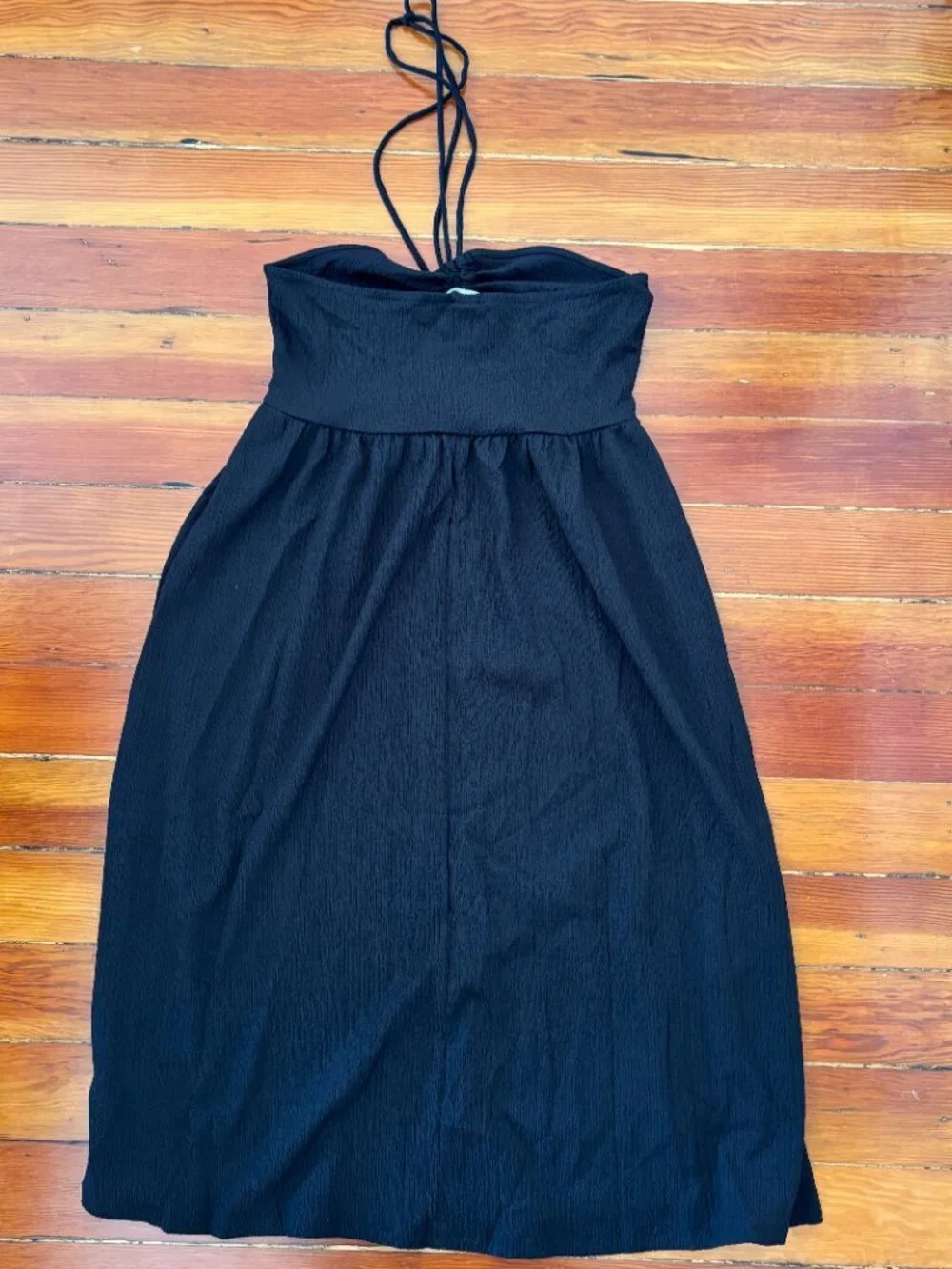 NWT 70s Vibes Minimalist A-Line Midi Halter Dress H&M MEDIUM